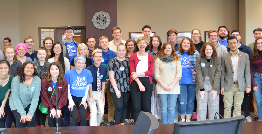 Tammy Baldwin talks re-election at UWL