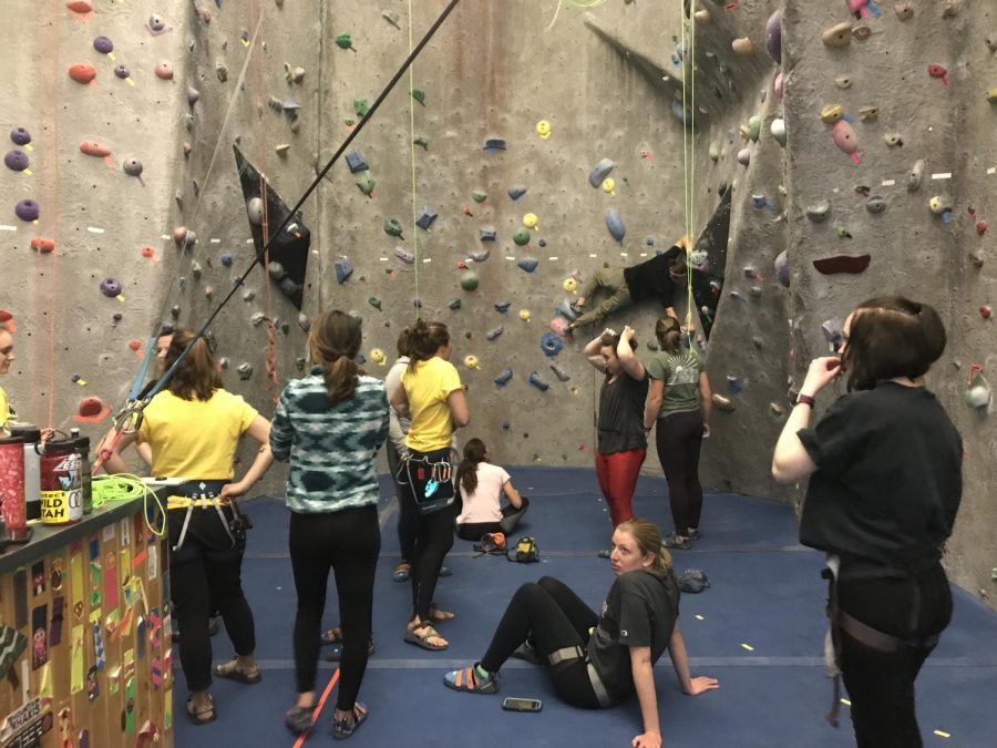 Women on the Wall climbers. Photo by Kayleigh Marshall. 