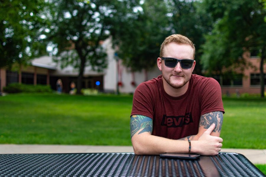 Myles Isenberger “I’m going to school for computer science and I’m excited because I’ve been out of school for a couple of years so its good to be back. I’m excited to see how it goes, the friends I can make and experiences I can have.” Photo by Carly Rundle-Borchert.