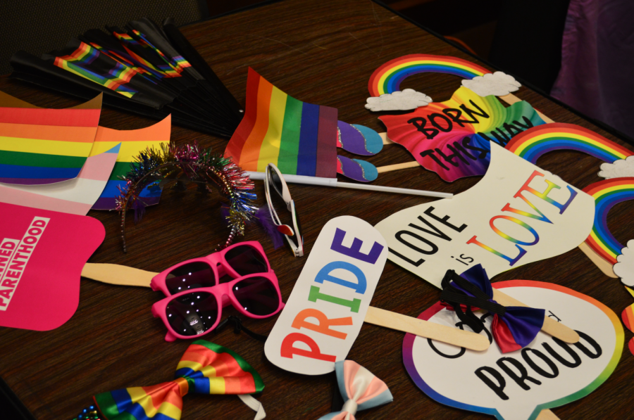 Pride decorations at the Pride Centers 25th anniversary. Photo by Maija Sikora 