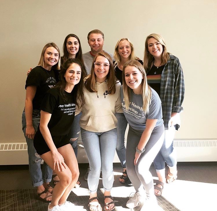 PHAs, from left to right first row: Natalie Bachmeier, Emily Holden, Derek Krzykowski, Jenna Slack, Lorinda Volzer. From left to right second row: Claire Holzschuh, Lilli Minor, Abbey Robers. Not pictured Gabrielle Strittmater. Retrieved from Cassandra Worner. 