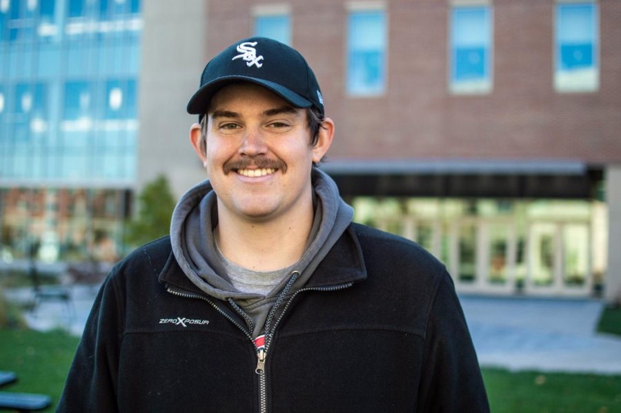 UWL Senior and former UWL Student Association President Ben O'Connell poses for a photo.