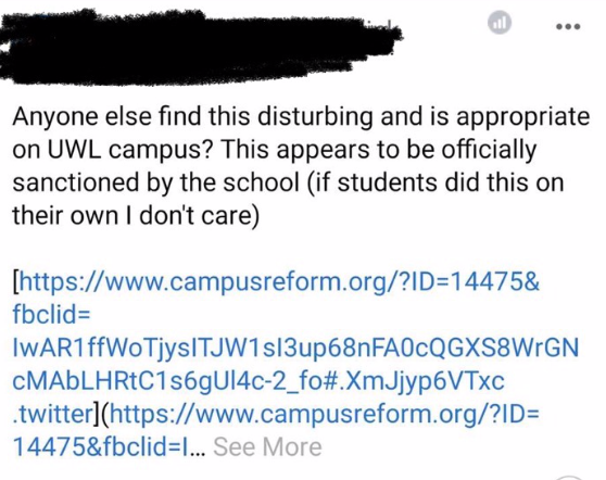 I am so disgusted and beyond disappointed : UWL parents react to sexual health week in a Facebook group