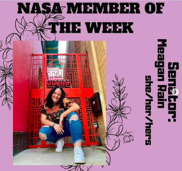 Meagan Rain on NASAs Member of the Week. Photo retrieved from NASAs Instagram page.