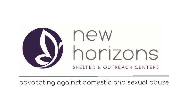 Logo for New Horizons shelter and outreach center.