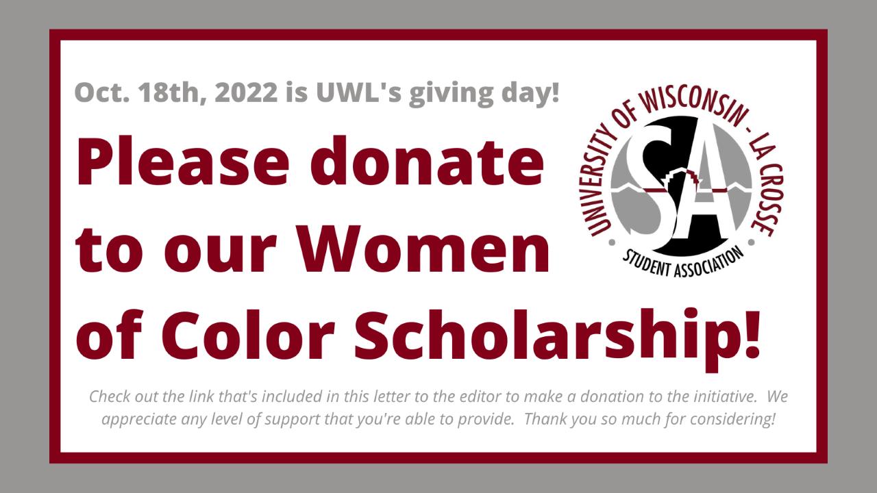 Letter to the Editor: Support the Women of Color scholarship on Giving Day  – The Racquet Press