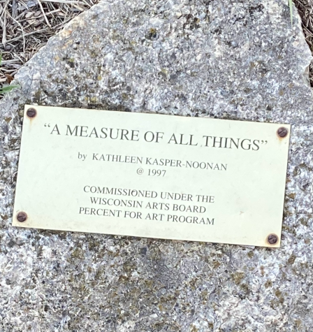 A measure of All Things  plaque.
Photo retrieved from Percent for Art.