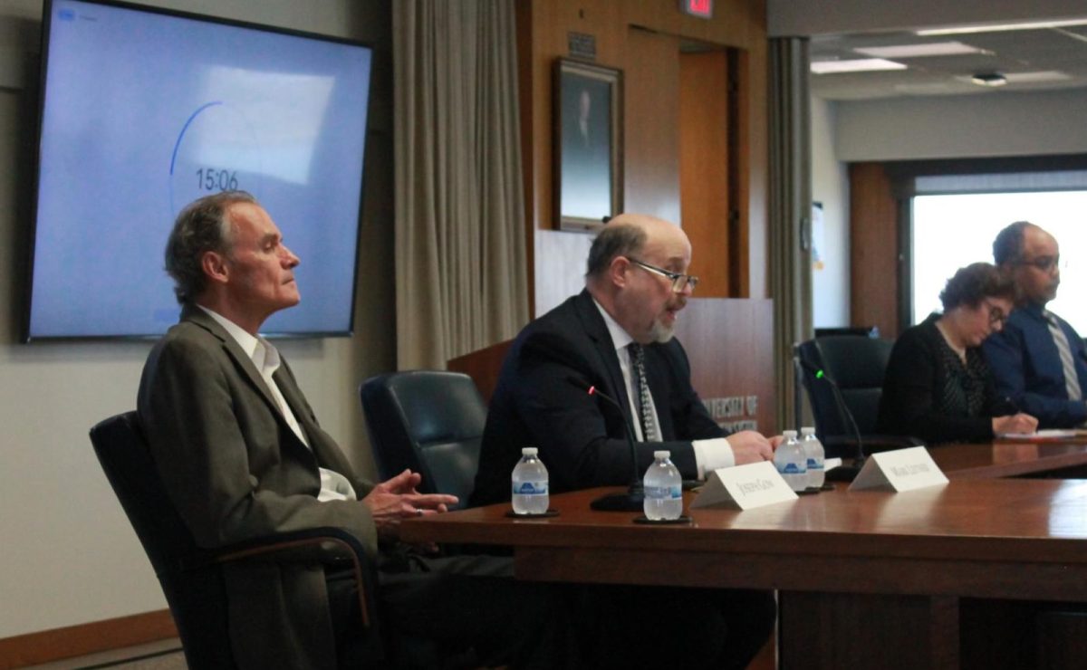 Joe Gow and Mark Leitner in hearing. Photo taken by Isabel Piarulli. 