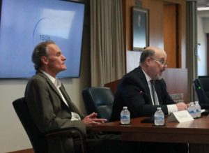 Joe Gow and Mark Leitner in hearing. Photo taken by Isabel Piarulli. 