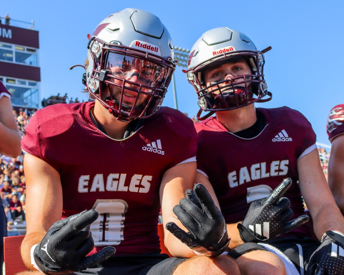 Wyatt Lemoine and Keaton Arendt pose for a photo.