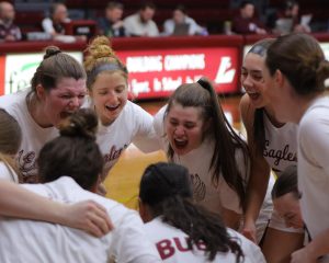 Women's College Basketball Team. Photo taken by John Gaynor. 