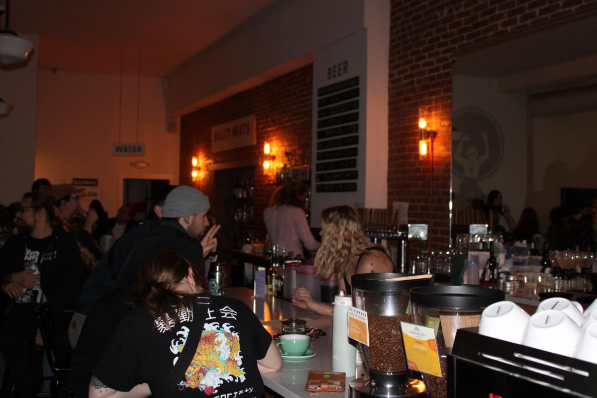 The crowd at The Root Note. Photo by Skylar Jensen. 