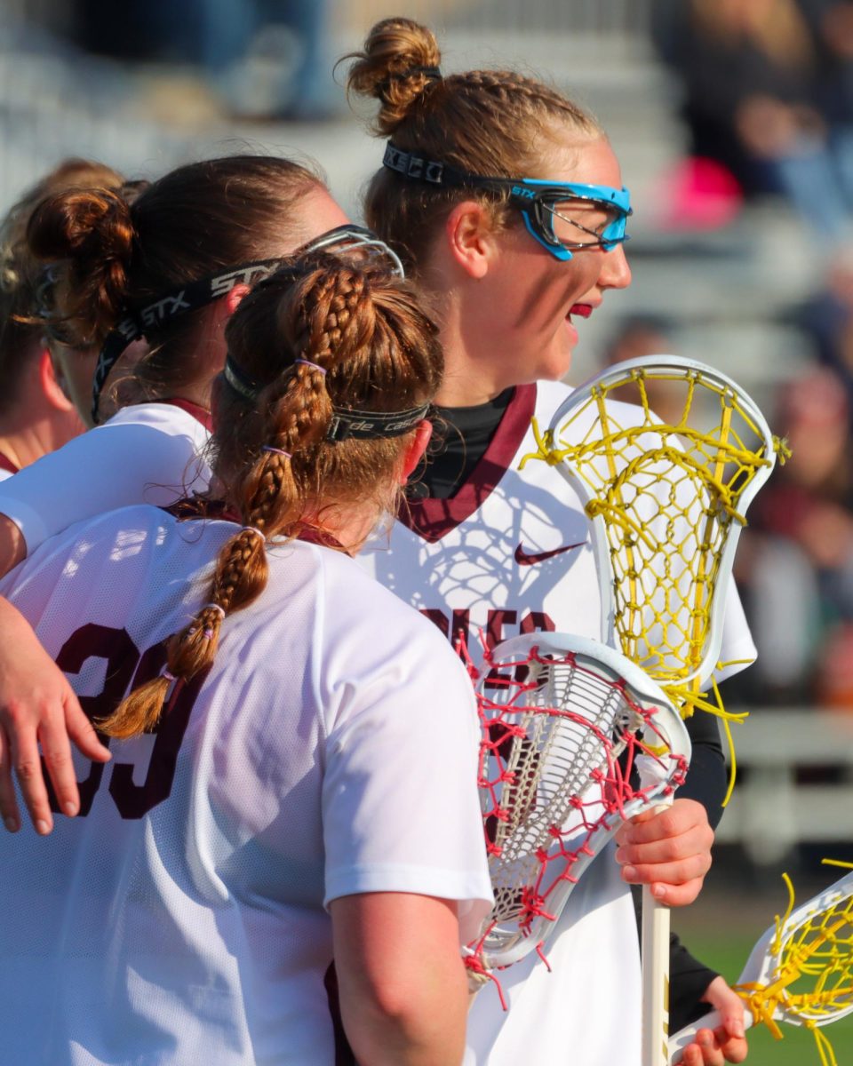 The Eagles celebrate a goal. Photo by John Gaynor. 